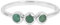 Jay Jools Smaragd Ring Minimalistischer Goldring Sterling Silber Ring Verlobungsring Edelstein Ringe Geburtsstein Ringe Handgemachter Ring Geschenk für Sie, 7, Metall, Smaragd