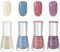 DMQ Pastel Nail Polish Set, 4Pcs Candy Macaroon Nail Varnish, Quick Dry & Long Lasting Spring Summer Water Based Natural Nail Polish Gel for Women Girls DIY Nail Art at Home - No Need UV Lamp