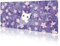 LIMKRIAN Cat Purple Mouse Pad Large Desk Mat, Kawaii Purple Computer Mousepad with Stitched Edges Non-Slip, Keyboard Mouse Pad for Desktop Cute Office Supplies Desk Decor Accessories 31.5x11.8 in