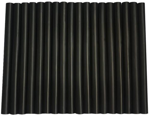 Raintwo 100x7mm Colla a Caldo Bastoncini Nero per Pistola Colla a Caldo - 18 Pezzi