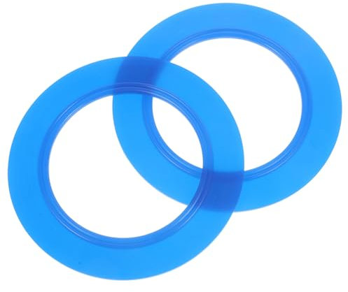 FOYTOKI 2pcs Toilet Flush Valve Seal Fill Valve Washer Sealing Ring for Toilet Replacement Parts Kit Easy Install