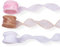 FASHEWELRY 3 rotoli di nastro in organza da 40 mm in chiffon trasparente con filo metallico, per fai da te, fiocchi, artigianato, bouquet di fiori, ghirlande, decorazioni per avvolgere