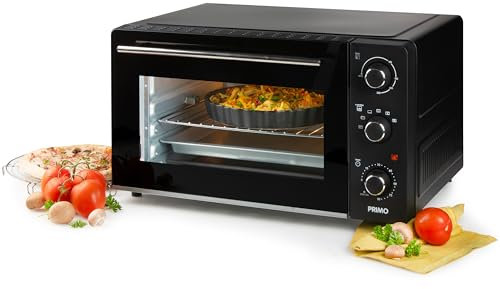 PRIMO PR255OV Four Autonome - Four à Convection avec Fonction Grill - 45L - 2000W - Noir