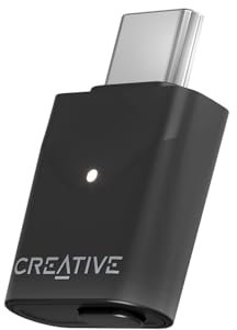 CREATIVE BT-W6 - Transmisor de audio inalámbrico Bluetooth 5.4 y LE con sonido Snapdragon, aptX sin pérdidas, baja latencia y audio de hasta 24 bits/96 kHz, funciona con consolas PC/Mac/Gaming
