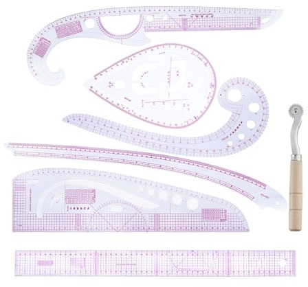 Pattern Master Lineal zum Schneidern, französisches Kurvenlineal, Schneiderlineal, Nähset, Musterherstellung, Lineale zum Nähen, multifunktionales Näh-Liebhaber-Zubehör