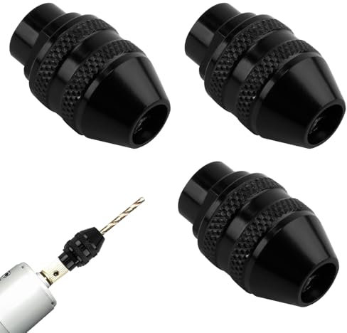 3 pezzi Mandrino per Dremel, Mandrino a Sgancio Rapido per Dremel Ricambio 1/32-1/8, Compatibile con Dremel 4000, 3000, 8200, 800, per Trapani e Utensili Rotativi Multifunzione