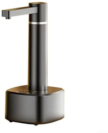 Benutzerfreundlicher Desktop-Wasserspender mit einstellbarer Lautstärke und praktischer USB-Aufladung (schwarz)