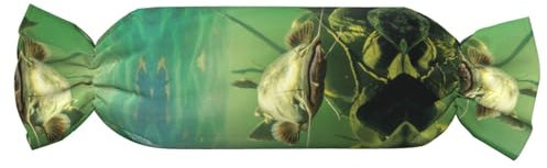 KIROJA Zylindrisches Unterwasser-Kissen mit Wels, bequem, Heimdekoration, Kissen mit Einsatz