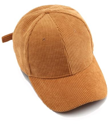 YAMEE Cappello Baseball Leggero, Velluto a Coste Vintage Classico, Donna Invernale Caldo, Uomo Con Visiera Antivento, Berretto Regolabile