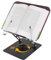 Support de Livre pour Lecture, Hauteur Réglable porte Livre Ergonomique, Base Pivotante à 360°, Pupitre de Lecture avec Clips Élastiques pour Pages