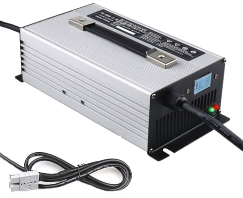 72V Lead-Acid Batteries Chargers,72V(20A/15A/12A/10A/6A/5A/4A) Forklift Battery Charger,with Anderson Plug,LEDs Disply Cooling Fan Multiple Protection(Size:72V/6a,Color:175A)