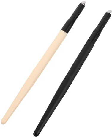 Toyvian 2 Stück Microblading Augenbrauen Markerstifte mit Runder Spitze Präzisions Permanent Make Up Stift für Professionelle Positionierung und Feine Strichführung bei Augenbrauen und