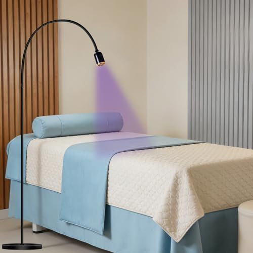 CGBE Lampada UV per Ciglia 10W Polimerizzazione Rapida 2-3s con Pedale | Design Versatile 2-in-1, Collo Flessibile 360° e Punto Luce Regolabile, Luce UV Precisa per Extension Ciglia e Nail Art
