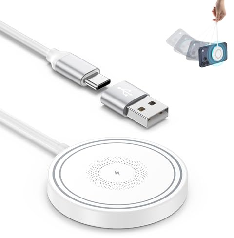 Mag-Safe Kabelloses Ladegerät Magnetisches Wireless Charger Ladepad für Magsafe Induktive Ladestation für iPhone 17 Pro Max 16 15 14 13 12, Google Pixel 10 Pro XL 9 9a 8 8a 7 Samsung S26 Ultra S25 S24