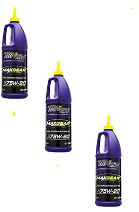 Royal Purple 01300 Set of 3 Max Gear 75W-90 Oil 1-Quart Bottles