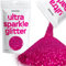 Hemway Ultra Sparkle Glitter - Dark Rose Pink | Ultrafine Metallic Flakes for Resin & Epoxy Crafts | Supplies for Tumblers, Festival, Hair, Face, Body, Eye & Nail Art Decoration | 100 g