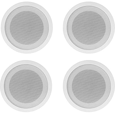 Rockville CCL5T White 70V 5 Commercial Ceiling Speakers 4 Restaurant/Office