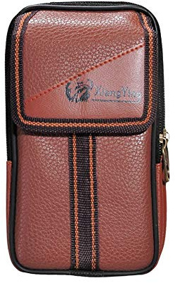 Handy Gürteltasche Handytasche Gürtel Männer Hüfttaschen Leder Smartphone Tasche Samsung Galaxy Note S21/S20 iPhone 13/12/11/XS/Plus Huawei, Herren Bauchtasche Geldbörse Hüfttasche mit Gürtelschlaufe
