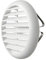 La Ventilazione TU100B Griglia di Ventilazione Tonda in Plastica con molle, Bianca, diametro 106 mm