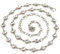 MEGAUK Damen Bling-Bling Strass Brautgürtel Kettengürtel Taillengürtel Hüftgurt Strassbrautgürtel Metall Kette Gürtel - Ideal für Kleid Hochzeit Party Brautjungfernkleider (Silber)