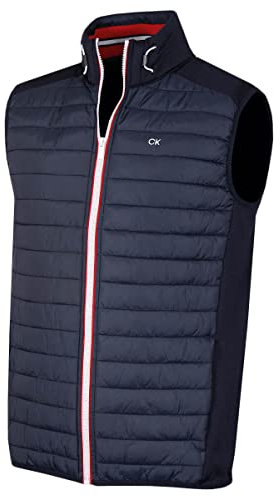 Calvin Klein Mens Hybrid Gilet - Navy - S