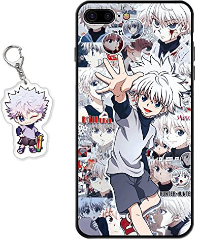 Staremeplz Compatible with iPhone 7 Plus/iPhone 8 Plus Case Anime Design [With Figure Keychain], Soft Silicone Flexible TPU Animation Phone Case for iPhone 7 Plus/iPhone 8 Plus