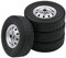 Sharplace 1/10 RC Car Rubber Reifen 2,2 Zoll Rad für WPL D12 Autozubehör Schwarz
