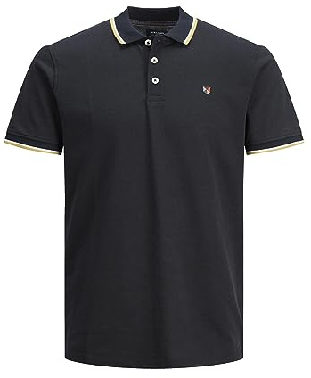 Jack & Jones Men's JPRBLUWIN SS NOOS Polo-Shirt, Black, M