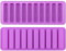2 PCS Chocolate Bar Moulds, BREEZO 10-Cavity Long Strips Mould, Finger Biscuit Silicone Mould, Non Stick Silicone Stick Baking Tray, Fondant Mould DIY Tools, Ice Cube Trays