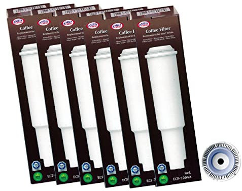 6 x Wasserfilter ECF-7004A (AQK-04) kompatibel für Jura white 60209 68739 Avantgarde S70 S85 S9 Impressa One touch Nespresso N9 F5 F70 …