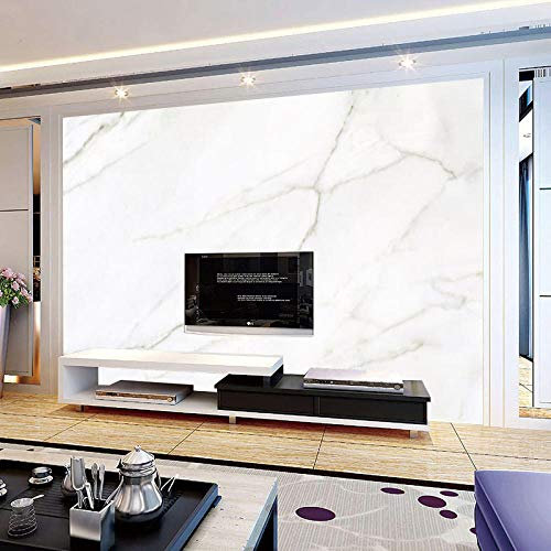 Personality Wallcovering HD Atmospheric Jazz White Imitation Marble TV Background Wall Paper Nordic Light Luxury Living Room Wallpaper-400cmx280cm