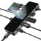 DOCKCASE 9-in-1 Smart USB C Hub, HDMI 4K@60Hz, PD 3.0 100W, Gigabit Ethernet, 2 USB-A 3.2, 2 USB-A 2.0, 1 UHS-II SD/TF Card Reader, USB C Multiport Adapter with MacBook Pro/Air, M1 iPad Pro, Dell XPS