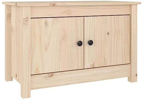 vidaXL Schuhschrank Schuhregal Schuhablage Schuhständer Schuhaufbewahrung Schuhtruhe Schuhorganizer Flurschrank 70x38x45,5cm Massivholz Kiefer