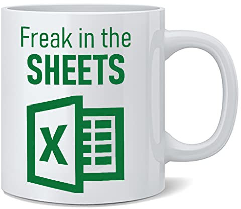 Poster Foundry Freak In The Sheets Funny Office Work Humor Spreadsheet Software Math Parody Ceramic Coffee Mug Tea Cup Fun Novelty Gift 12 oz