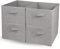 OVAKIA 4 PCS Clothes Drawer Organisers Large Capacity Foldable fabric Storage Box with Handles Collapsible Wardrobe Storage Organiser for Clothes Bras Shirts Pants Blanket Toys