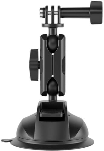 TELESIN Universal Suction Cup Holder with Phone Holder and Action Camera mounting TE-SUC-012