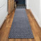 eXtreme Carpet Runner for Hallways, Kitchen, & Living Room | Sturdy, Washable, & Lightweight Custom Length Narrow Rug Runner | Non-Slip Rubber Backed 66cm Wide x 91cm Long Runner - Vectra Grey