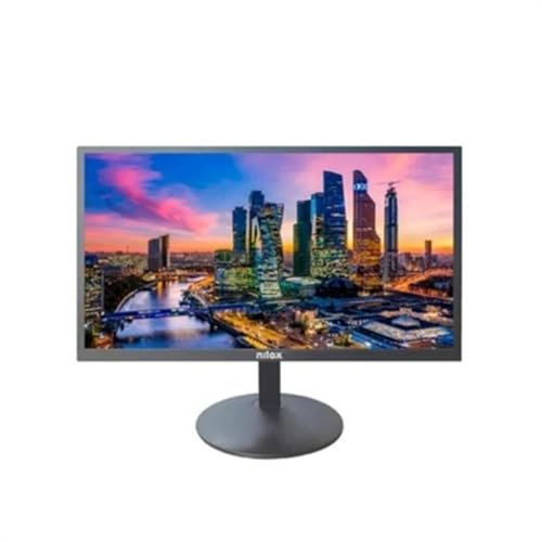 Nilox NXM19FHD02 Monitor Gaming HD da 19 Pollici, Risoluzione 1366x768, Frequenza 75Hz, Tempo di Risposta 5ms, Ingressi VGA e HDMI, Monitor PC Ottimizzato per Protezione Oculare