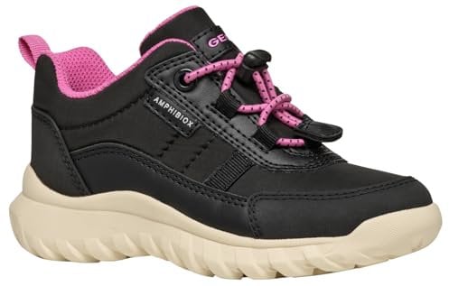 Geox J SIMBYOS Girl B ABX Basket, Noir, 29 EU