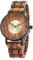 woodwear Holzuhr Unisex (Wüstendämmerung, Zebraholz)