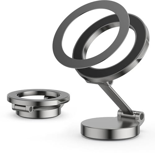 NEUTYPECHIC Porta Cellulare Auto Magnetico per Magsafe, Supporto Magsafe Auto per Cruscotto, 720°e Pieghevole, 3M Super Adhesive, Porta Telefono Auto per 15 14 13 Pro Max, Huawei, Android