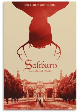 ijshndgn Saltburn Poster, Vintage-Kunst, Raumdekoration, ästhetisch für Schlafzimmer, Wohnzimmer, Wände, ästhetisches Poster, 30 x 45 cm, ungerahmter Stil