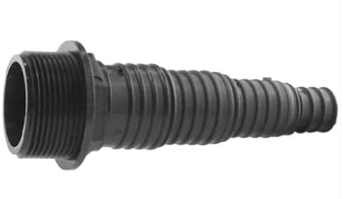 Pond Connector 1.25 BSPM - 25/32/38mm - Essential Component for Any Pond Setup, Designed with Strength and Reliability. Constructed from Durable Plastic That ensures Long-Lasting Performance.