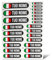 ERREINGE Set di Adesivi PERSONALIZZABILI | BANDIERA NOME | Sticker compatibile per Auto, Moto, Casco, Pickup, Camper, Barca, Laptop, Specchietto, Finestrino (A5)