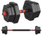 SONGMICS Hantelset, Hanteln mit Verbindungsstange, Hexagon, Kurzhantelset, 10 kg, für Workout, Fitnesstraining, Gewichtheben für Zuhause, Fitnessstudio, tintenschwarz SYL100B01