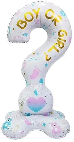 Folienballon mit Fragezeichen für Jungen oder Mädchen, 100 cm, 2 Stück