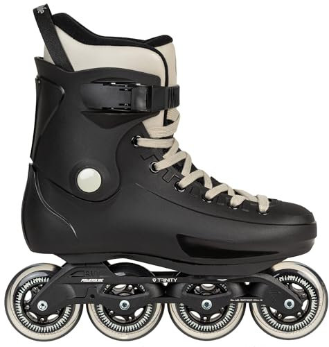 Playlife Inline Skates Rave Trinity Black 80, Unisex für Herren und Damen in Schwarz, 80mm/85A Rollen, ABEC 7 Kugellager