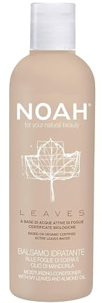 NOAH Leaves Moisturising Conditioner with Ivy & Almond Oil – Lightweight Hydration & Deep Nourishment, Softens, Detangles & Protects Hair, Silicone-Free, Fast-Acting & Non-Greasy Formula – 250ml