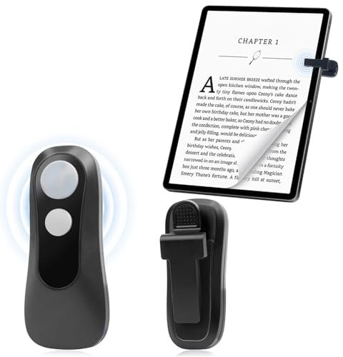 BOBOPACK Tourne Page Kindle, Télécommande pour Kindle Paperwhite, Kobo Liseuse, pour IPad, Phone, Tablettes Android, Liseuse et Romans(Noir)
