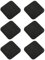 Schwingungsdämpfer, 6 Stück Doppelseitige Rutschfeste Anti Vibration Pads, Silikon Vibrationsdämpfer für Laufband, Gehunterlage, Heimtrainer (10x10x0,5 cm)